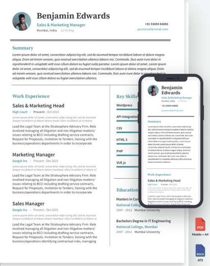 CV template three